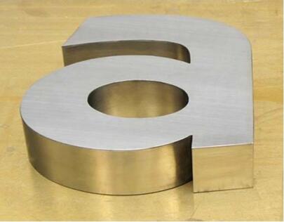 Brushed Stainless Steel Letters 2
